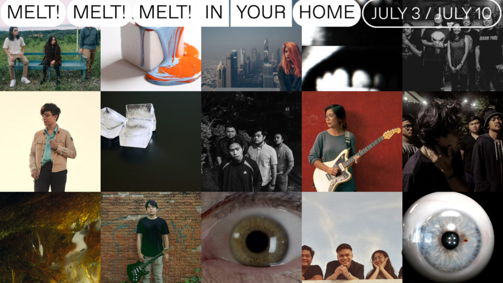 Melt! Melt! Melt! In Your Home Artist Lineup | Melt Records | Virtual gig, online show, stream series